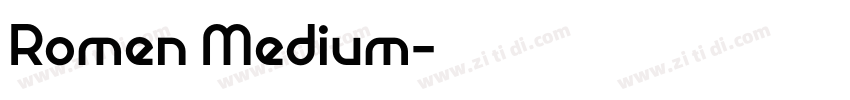 Romen Medium字体转换